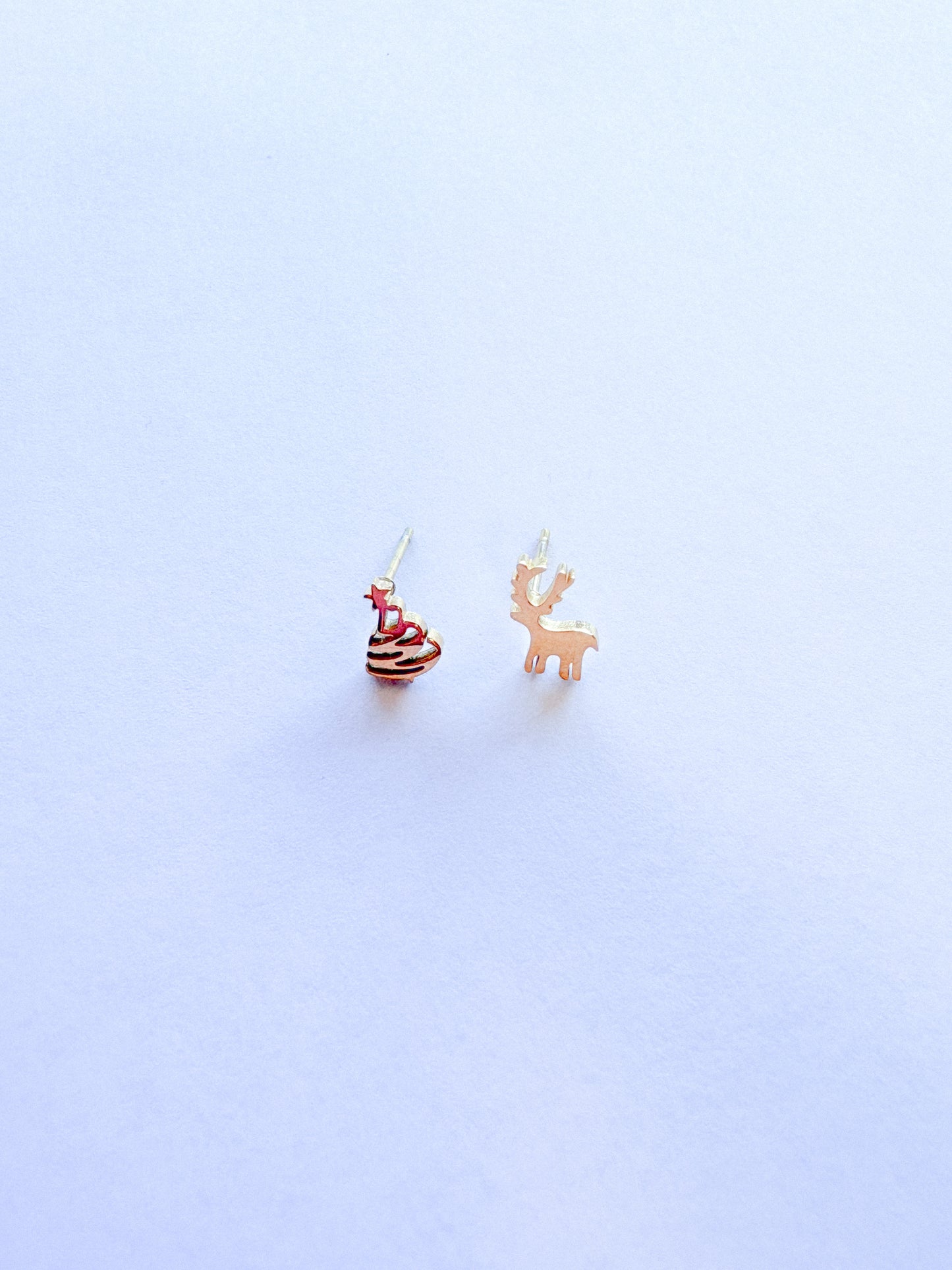 Asymmetrical Christmas Stud