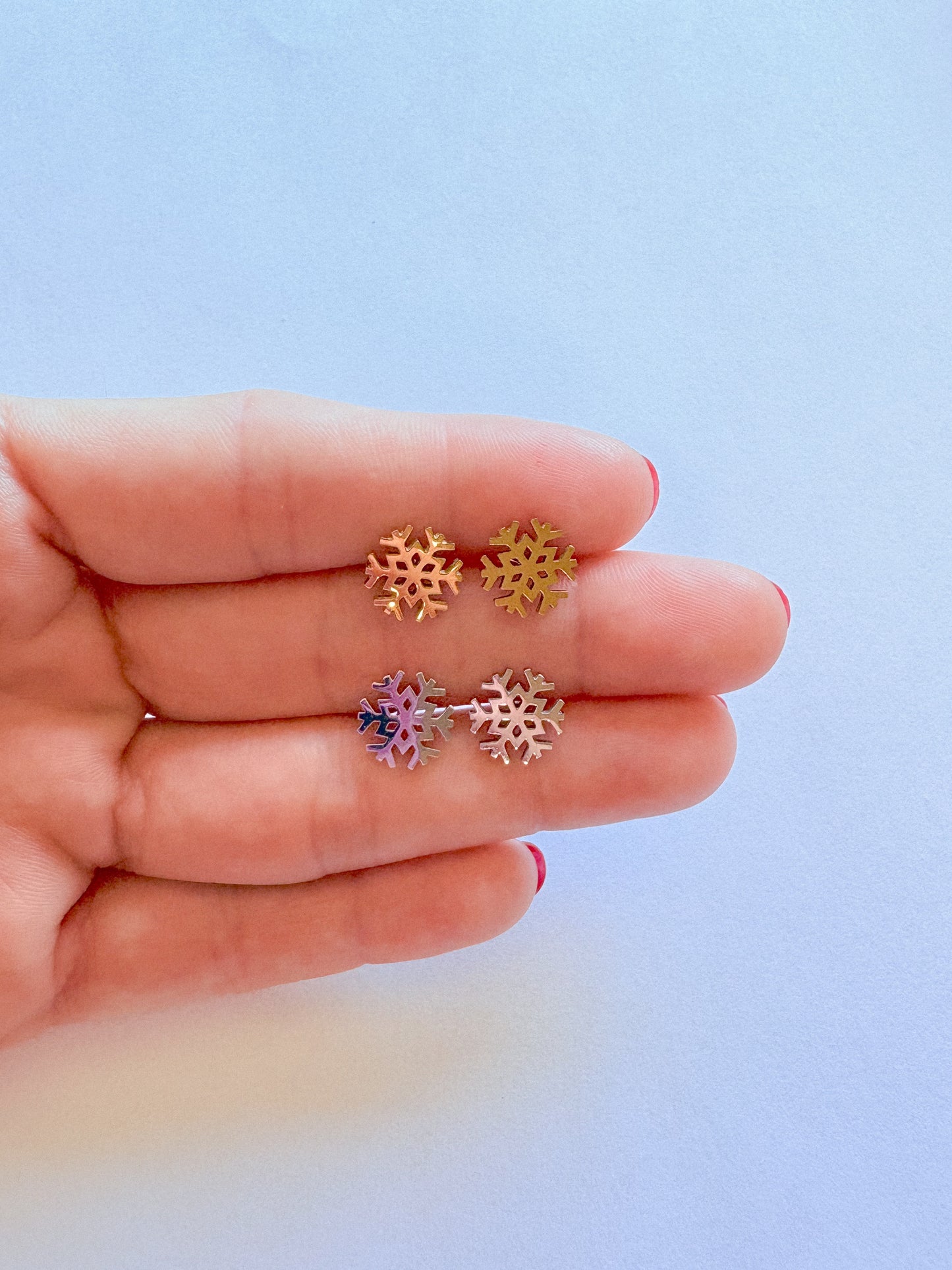 Snowflake earrings❄️