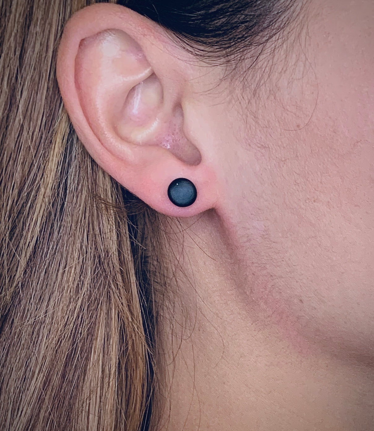 Semi-Colon Earrings ;